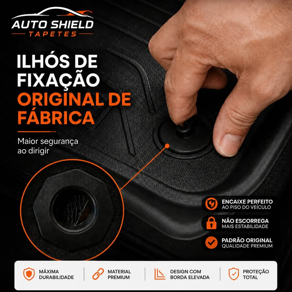 Ilhós de fixação original de fábrica
